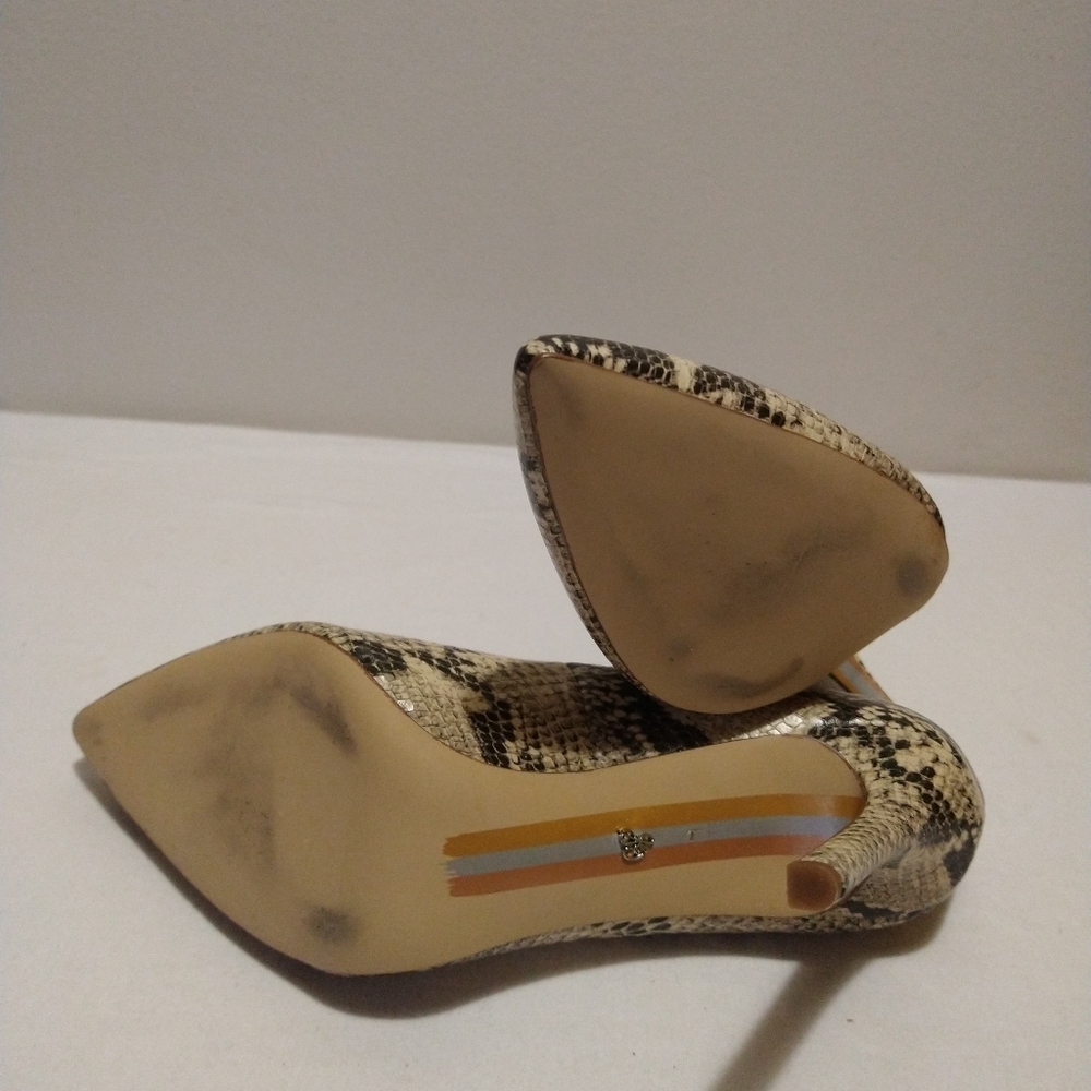 Sam Edelman Hazel Snake Skin Leather Pumps - Picture 6 of 11